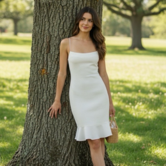 Likely Dresses & Skirts - LIKELY Banks Flounced-Hem Slip Mini Dress